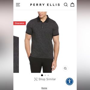 Perry Ellis Men’s XL Gray Polo